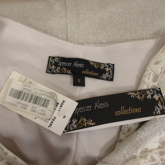 NWT SPENCER ALEXIS LACE METALLIC TANK TOP S - Picture 7 of 7